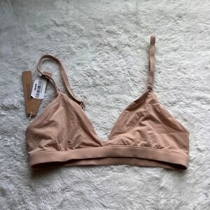 SKIMS Women's Fits Everybody Triangle Bralette Clay BR-TRI-9200 Size Small NWT